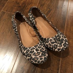 Lucky Brand leopard flats